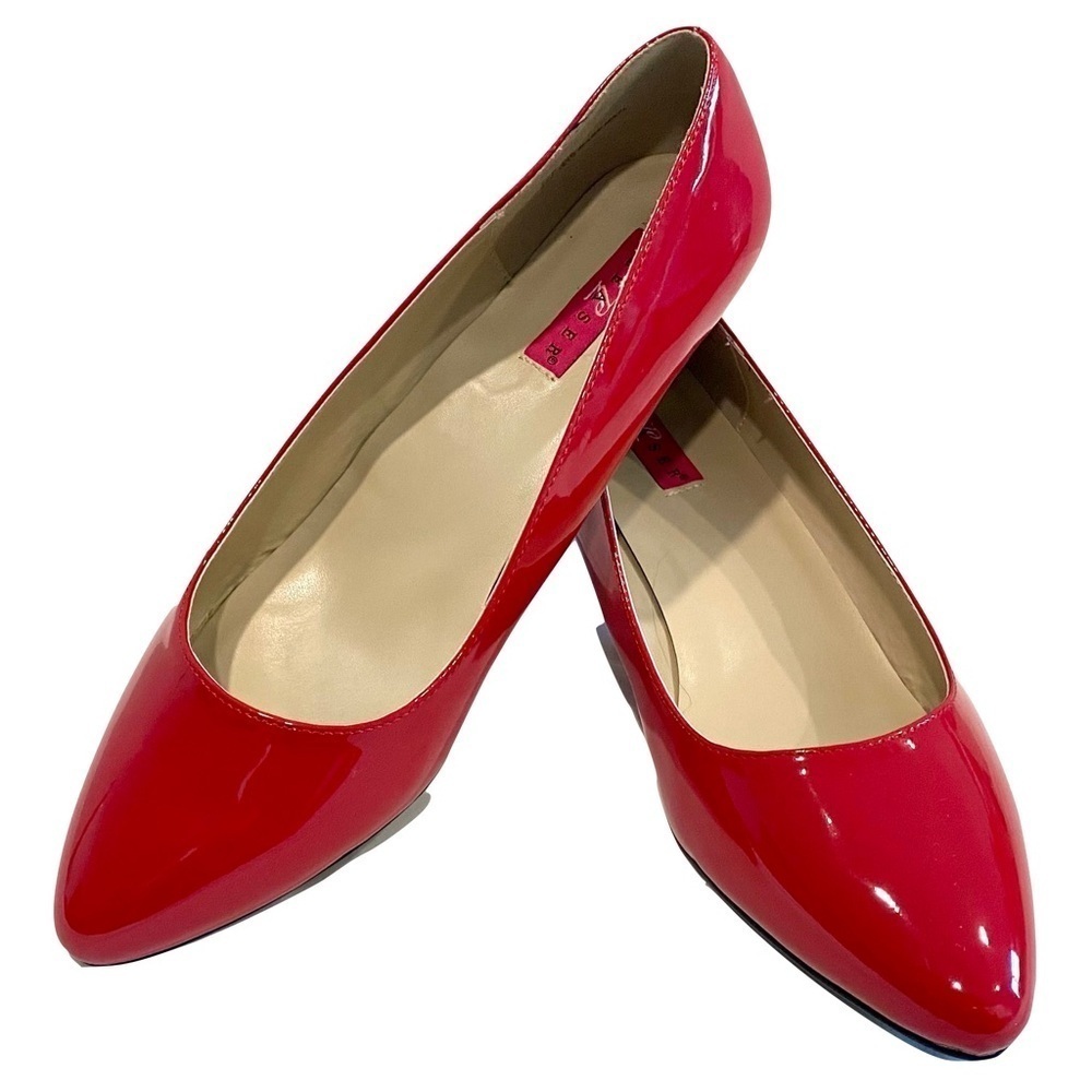 NEW—Pleaser FAB-420 Red Patent Leather 2” Kitten Heel, Office or Formal Size 14 - Picture 5 of 16